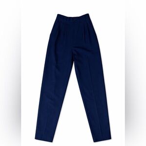 Vintage 90s Navy High Waisted Trousers